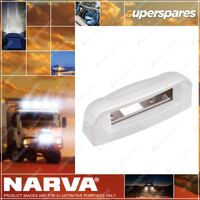 Narva White Housing To Suit Model 8 Licence Plate Lamp Part NO. of 90898