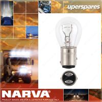 Narva 24 Volt 21 / 5W P21 / 5W Bay15D Premium Incandescent Globes - Box Of 10