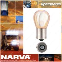 Narva 12V 21W Amber Bau15S Phantom Incandescent Globes 25mm x 50mm - Box Of 10