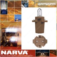 Narva 24 Volt 1.2W B8.7D Brown Base Dash Panel Globe 12.5mm wide x 21mm