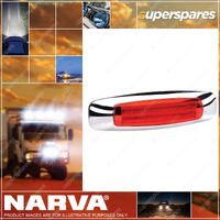 Narva 9-33V Model 24 Red L.E.D Light Guide Rear End Outline Marker Lamp - 40x146