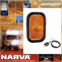 Narva 12V Sealed Rear Direction Indicator Lamp Kit - Amber With Vinyl Grommet