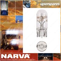 Narva 12 Volt 5W W2.1 X 9.5D W5W Premium Wedge Globes - Blister Pack Of 1