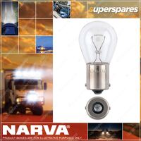 Narva 12 Volt 21W BA15S S-25mm Heavy Duty Bulb - Blister Pack Of 1