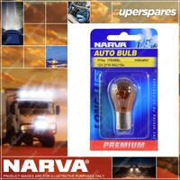 Narva 12V 21W Amber Py21W Bau15S Premium Incandescent Globes - Blister Pack Of 1