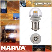 Narva 24 Volt Bau15S L.E.D Ind Globes 1800K Amber (Blister Pack Of 2)