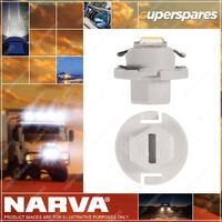 Narva 12 Volt B8.4D White Base L.E.D Dash Panel Globe - Cool White 6000K