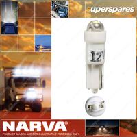 Narva 12 Volt Kw2 X 4.6D Blue LED Wedge Globes (Blister Pack Of 2)