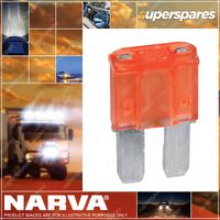 Narva 5 Amp Orange Colour Micro 2 Blade Fuses - Blister Pack Of 5