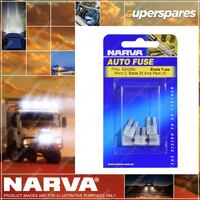 Narva 25 Amp White Colour Micro 2 Blade Fuses - Blister Pack Of 5