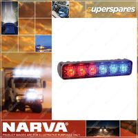 Narva High Powered L.E.D Warning Light (Red / Blue) - 6 X 1 Watt L.E.Ds