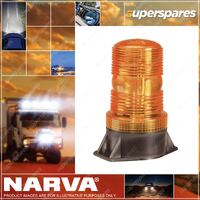 Narva 12-80V L.E.D Quad Flash Strobe Light - Amber colour Flange Base