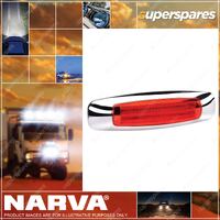 Narva 9-33V Model 24 L.E.D Light Guide Rear End Outline Marker Lamp - Red 40x146