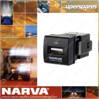 Narva OE Style USB Switch 21x21mm for Toyota Prado 150 Hiace RAV4