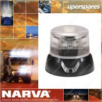 Narva Brand PULSE II L.E.D Flange Strobe/Rotator light Amber with Clear Lens