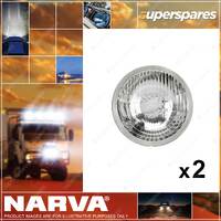 2 x Narva H4 5-3/4" 146mm 12V 100/55W High Low Beam Halogen Headlamps Lamp Only