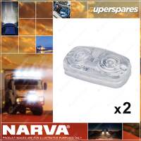 2 x Narva Front End Outline and Front Position Side Lamps Clear 86310