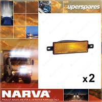 2 x Narva Front Direction Indicator Lamps Amber Part NO. of 87250