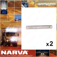 2 x Narva 9-33 Volt Model 39 LED Reverse Lamps Stainless Steel Cover Boxed