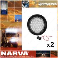 2 x Narva 9-33 Volt Model 40 LED Reverse Lamp Kits White with Vinyl Grommet