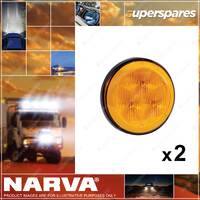 2 x Narva 9-33 Volt Model 43 LED Rear Direction Indicator Lamps Amber 94300