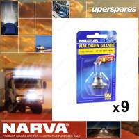 9 x Narva H7 Halogen Globes 12 Volt 55W PX26D Plus 30 Headlamp Light 48328BL