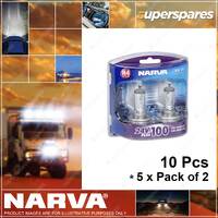 Narva Brand H4 Performance Globes - 24V 75/70W 48874BL2 5 x Pack of 2