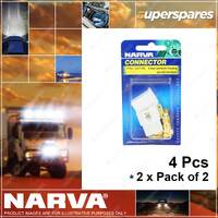 Narva 4 Way Quick Connector Housing Terminals Amperage Rating 20A 2 Pack of 2