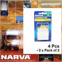 Narva 8 Way Quick Connector Housing Blister Type Pack 2 x Pack of 2