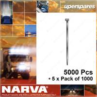Narva Cable Ties - 2.5 x 100mm 4" Bundle Diameter 21mm 5 x Pack of 1000