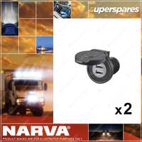 2 x Narva Heavy Duty Dual USB Sockets with Magnetic Dust Cover Blister Pack