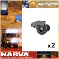 2 x Narva Heavy Duty Accessory Sockets with Magnetic Dust Cover Blister Pack