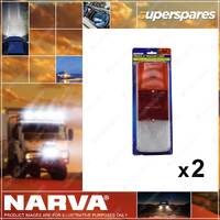 2 x Narva Rear Stop/Tail Direction Indicator Reverse Lamps Blister Pack 86710BL