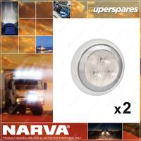 2 x Narva 9-33 Volt Model 43 LED Reverse Lamps White Part NO. of 94337W