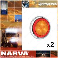 2 x Narva 9-33 Volt Model 43 LED Rear Direction Indicator Lamps Amber 94340C