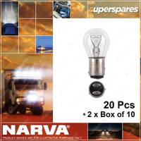 Narva 12V 21/4W P21/4W BAZ15D S-25mm Incandescent Globes 47386 2 x Box of 10