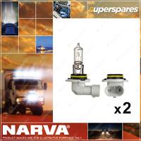 2 x Narva 12V HB4 51W P22D Halogen Headlight Globe - Globe Width 16mm 48006