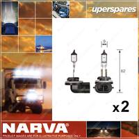 2 x Narva H27 Halogen Globe Lights Headlight 12 Volt 27W Pgj13 48042