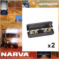 2 x Narva In-Line ANG/ANS Fuse Holder with Cover Part NO.of 54470