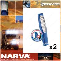 2 x Narva Cordless Rechargeable Led Camp Inspection Work Light Lithium Battery