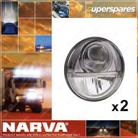 2 x Narva 9-33V 7" LED High/Low Beam DRL & Position Light Headlamp Insert 72104