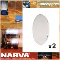 2 x Narva Taurus Bull Lamp Polycarbonate See Through Lens Protector Clear 72344