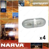 4 x Narva Dual Interior Dome Lamp with Off/On Switch - 280 x 109mm Oval 86862