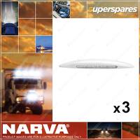 3 x Narva 12 Volt L.E.D Awning Lamp without PIR Sensor bright white light 87790