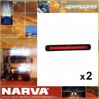 2 x Narva 9-33 Volt Model 39 L.E.D Stop / Tail Lamp with Black Cover 93910