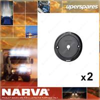 2 x Narva Black Color Base To Suit Model 43 Lamps - 130mm Diameter 94390