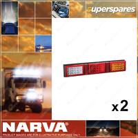 2 x Narva 9-33V LED Rear Direction Indicator Stop Reverse&Triple Tail Lamp 94956