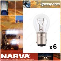 Narva Stop Tail and Indicator Globe 12V 21 5W bf 47380BL 3 x Blister Pack of 2