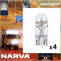 Narva Wedge Globe 12V 5W W2.1 x 9.5D T-10mm for ford 2 x Blister Pack of 2