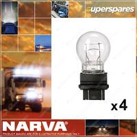 Narva 12V 27/7W W2.5 x 16Q P27/7W Wedge Globes 47557BL 2 x Blister Pack of 2